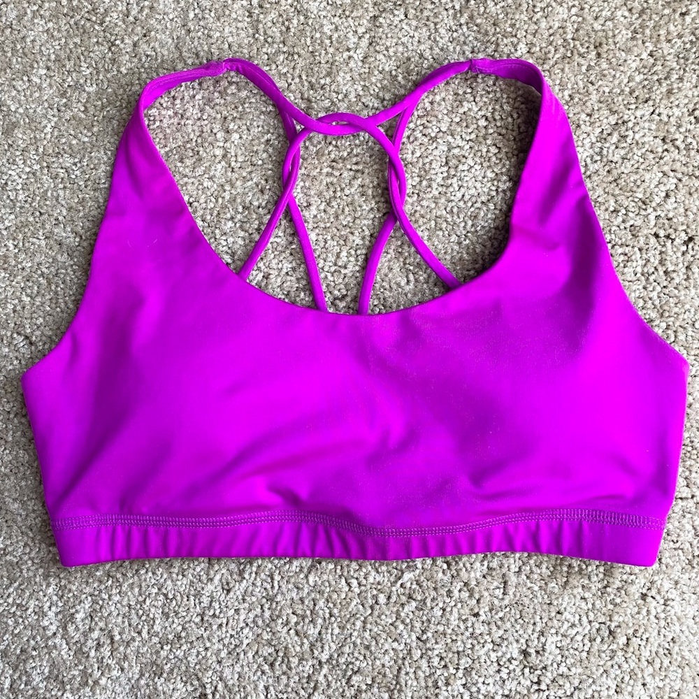 Bright Purple Athletic Sports Bra, Express Brand M